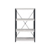 ACME Jurgen Bookshelf, Antique White & Black