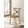 ACME 71777 Kendric Side Chair (Set-2), Rustic Oak