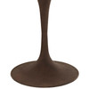 Modway Drive 28" Round Wood Top Dining Table EEI-2006-BRN-SET Brown