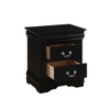 ACME 23733 Louis Philippe Nightstand, Black