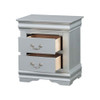 ACME 26733 Louis Philippe Nightstand, Platinum