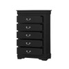 ACME 23736 Louis Philippe Chest, Black