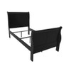 ACME Louis Philippe III Full Bed, Black (1Set/2Ctn)