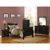 ACME 19510T Louis Philippe III Twin Bed, Black (1Set/2Ctn)