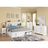 ACME 24490Q Louis Philippe III Queen Bed with Storage, White (1Set/3Ctn)