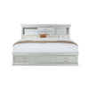 ACME Louis Philippe III Queen Bed w/Storage, White (1Set/3Ctn)