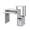 ACME 92762 Lyphre Computer Desk, Antique White & Black Finish