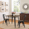 Modway Alacrity 36" Square Wood Dining Table EEI-2036-BRN Brown