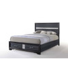 ACME 25900Q Naima Queen Bed with Storage, Black (1Set/3Ctn)