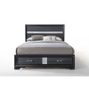 ACME Naima Queen Bed w/Storage, Black (1Set/3Ctn)