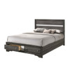 ACME 25970Q Naima Queen Bed with Storage, Black (1Set/3Ctn)