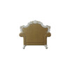 ACME 58212 Picardy Chair with 1 Pillow, Antique Pearl & Butterscotch PU