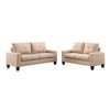 ACME Platinum II Sofa & Loveseat, Beige Linen (1Set/2Ctn)