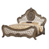 ACME Ragenardus Queen Bed, PU & Vintage Oak (1Set/3Ctn)