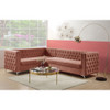 ACME 55505 Rhett Sectional Sofa, Dusty Pink Velvet