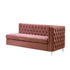 ACME 55505 Rhett Sectional Sofa, Dusty Pink Velvet