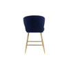 ACME 96092 Rizgek Counter Height Chair, Blue Velvet & Gold Finish