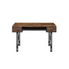 ACME Settea Computer Desk, Weathered Oak & Black Finish