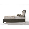 ACME 26537EK Soteris Eastern King Bed with Storage, Gray Fabric & Antique Gray (1Set/3Ctn)