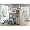 ACME 37165 Tree House Loft Bed (Twin Size), Weathered White & Washed Gray (1Set/2Ctn)