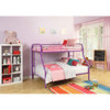 ACME 02053PU Tritan Twin/Full Bunk Bed, Purple