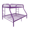 ACME 02053PU Tritan Twin/Full Bunk Bed, Purple