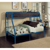 ACME 02053BU Tritan Twin/Full Bunk Bed, Blue