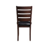 ACME 04624 Urbana Side Chair (Set-2), Black PU & Cherry