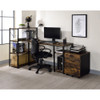 ACME 92765 Vadna Writing Desk, Weathered Oak & Black Finish