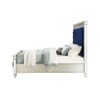 ACME 26150Q Varian Queen Bed, Blue Velvet & Mirrored (1Set/3Ctn)