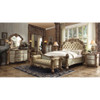 ACME 23000Q Vendome Queen Bed, Bone PU & Gold Patina (1Set/3Ctn)