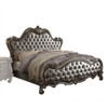 ACME Versailles II Queen Bed, Silver PU & Antique Platinum (1Set/3Ctn)