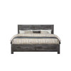 ACME Vidalia Queen Bed w/Storage, Rustic Gray Oak