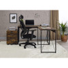 ACME 92605 Zaidin Writing Desk, Weathered Oak & Black Finish