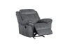 ACME 55027 Zubaida Recliner, 2-Tone Gray Velvet