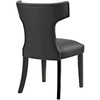 Modway Curve Vinyl Dining Chair EEI-2220-BLK