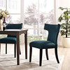 Modway Curve Fabric Dining Chair EEI-2221-AZU Azure