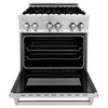 ZLINE 30" Professional Dual Fuel Range with Red Gloss Door (RA-RG-30)