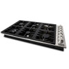 ZLINE 36" Dropin Cooktop with 6 Gas Burners and Black Porcelain Top (RC36-PBT)