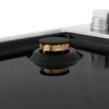ZLINE 30 in. Dropin Cooktop with 4 Gas Brass Burners and Black Porcelain Top (RC-BR-30-PBT)