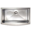 ZLINE Vail Farmhouse 33 Inch Undermount Single Bowl Sink in DuraSnow Stainless Steel (SAS-33S)