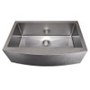 ZLINE Vail Farmhouse 33 Inch Undermount Single Bowl Sink in DuraSnow Stainless Steel (SAS-33S)