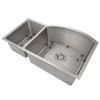 ZLINE Aspen 33 Inch Undermount Double Bowl Sink in Stainless Steel (SC30D-33)