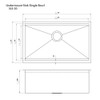 ZLINE Garmisch 30 Inch Undermount Single Bowl Sink with Accessories (SLS-30S)