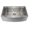 ZLINE Moritz Farmhouse 33 Inch Undermount Single Bowl Sink with Accessories (SLSAP-33S)