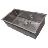 ZLINE Meribel 33 Inch Undermount Single Bowl Sink in DuraSnow Stainless Steel (SRS-33S)