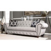 Furniture of America IDF-2291-SF Oscar Transitional Tufted Sofa in Gray