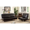 Furniture of America IDF-2669BK-CH Cassie Contemporary Button Tufted Accent Chair