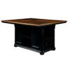 Furniture of America IDF-3199BC-PT Barbara Cottage Multi-Storage Counter Height Table in Cherry and Black