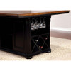 Furniture of America IDF-3199BC-PT Barbara Cottage Multi-Storage Counter Height Table in Cherry and Black